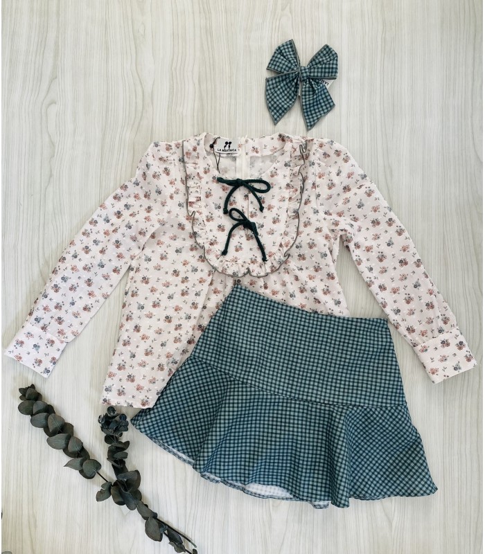 BLUSA+FALDA PETIT  FLOWER LA MARTINICA 9881/2