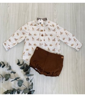 CAMISA+BOMBACHO NIÑO BICHITOS LA MARTINICA 9967