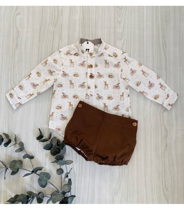 CAMISA+BOMBACHO NIÑO BICHITOS LA MARTINICA 9967