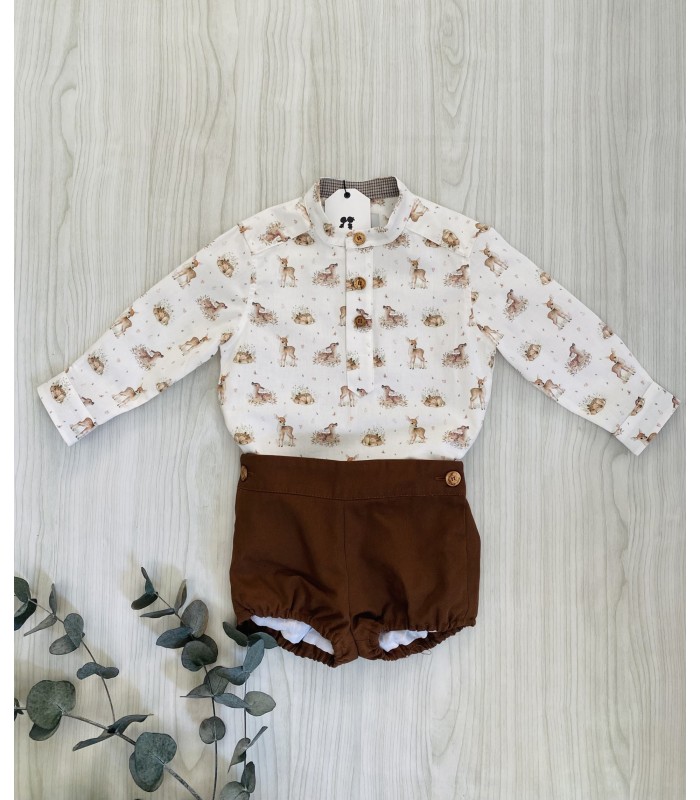 CAMISA+BOMBACHO NIÑO BICHITOS LA MARTINICA 9967