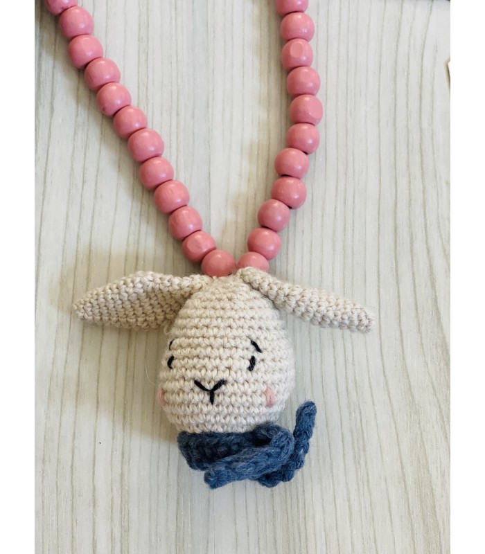 COLLAR CONEJITO CON BUFANDA MI PETIT MON LA MARTINICA 10156