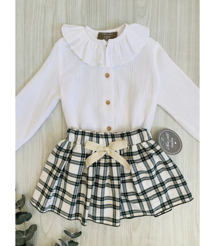 CAMISA+FALDA PANTALON MON PETIT BONBON IM013/14