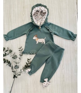 SUDADERA+PANTALON PETIT  FLOWER LA MARTINICA 9887