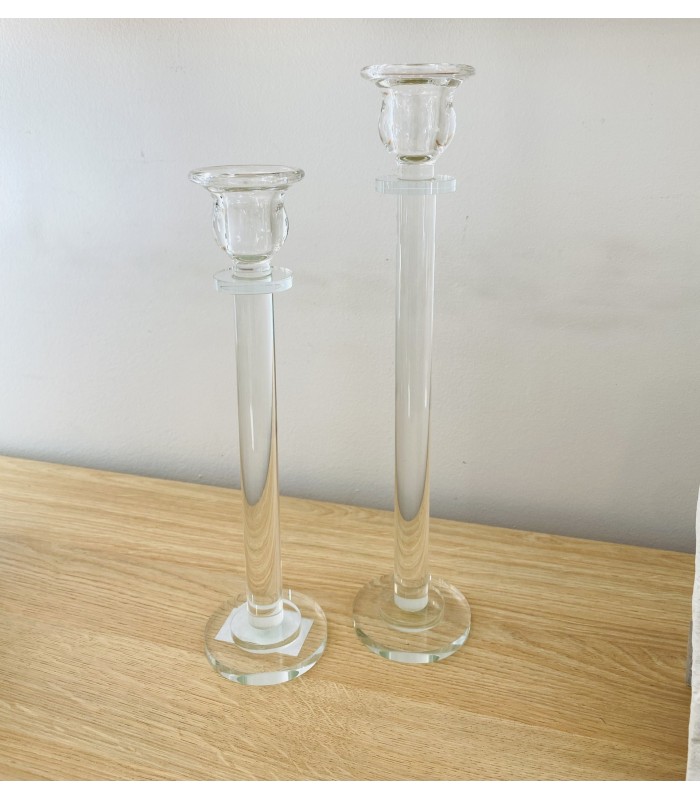 SET/2 PORTAVELAS CRISTAL 84-3629/30