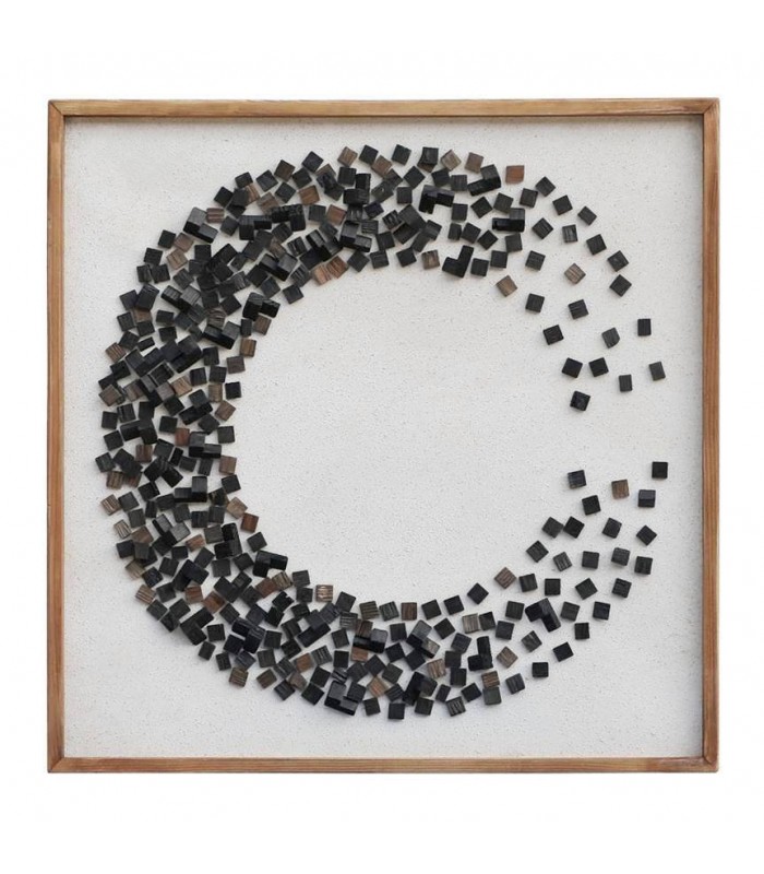 CUADRO MADERA PINO RECICLADA 82.5*4*82.5CM CU-221817