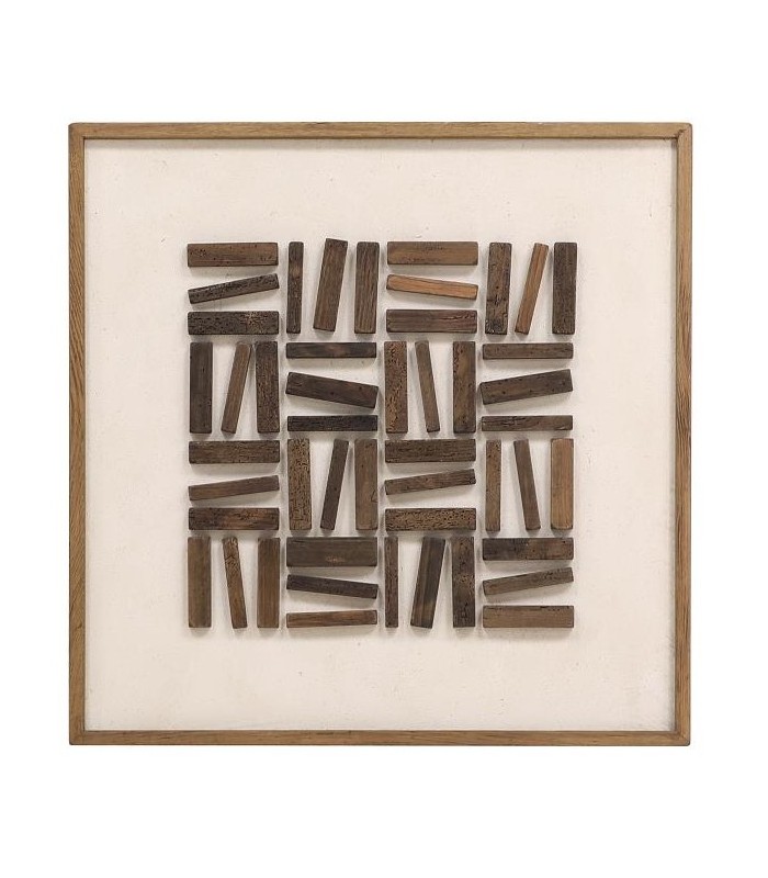 SET/2 CUADRO MADERA PINO RECICLADA 64*4*62CM CU-221814