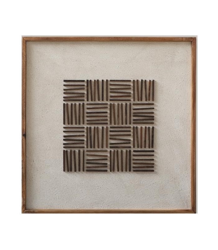 SET/2 CUADRO MADERA PINO RECICLADA 64*4*62CM CU-221814