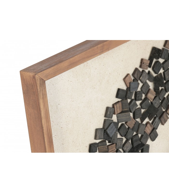 CUADRO MADERA PINO RECICLADA 82.5*4*82.5CM CU-221817