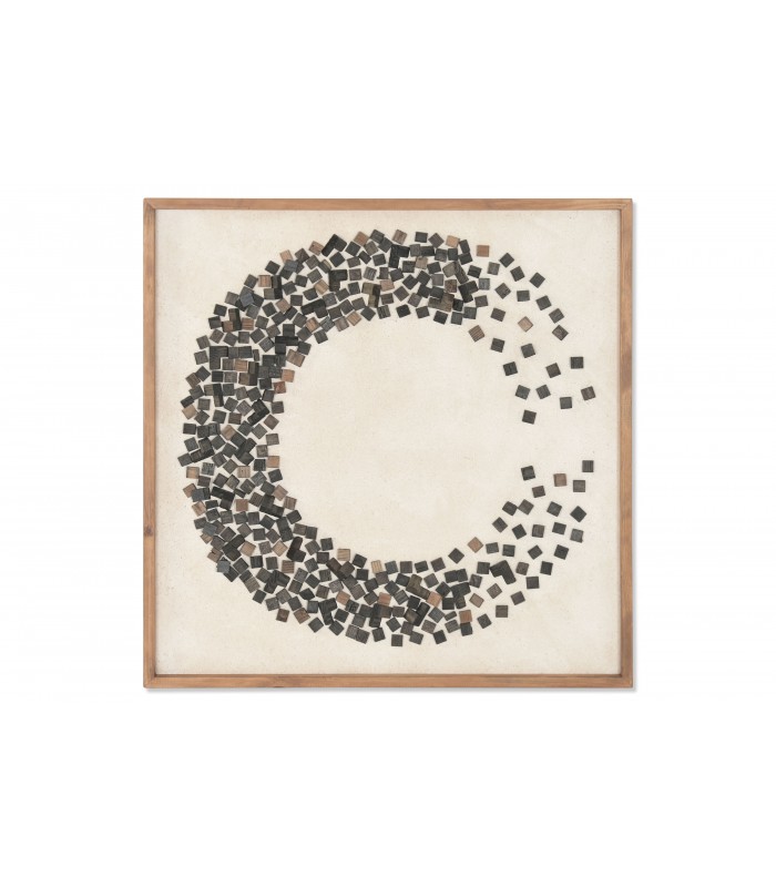 CUADRO MADERA PINO RECICLADA 82.5*4*82.5CM CU-221817