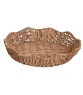 BANDEJA RATAN/METAL Ø30*6.5h Cm BD-222993