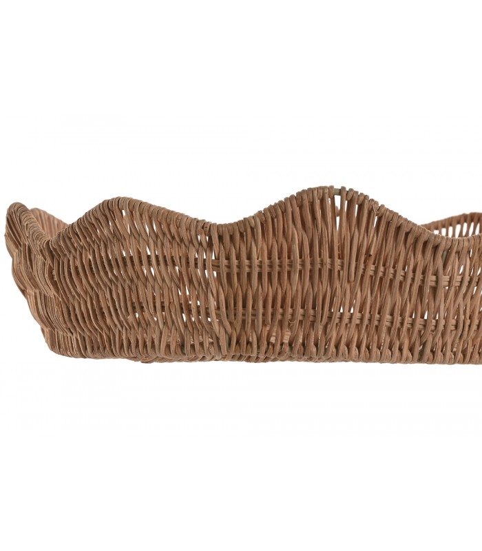 BANDEJA RATAN/METAL Ø30*6.5h Cm BD-222993