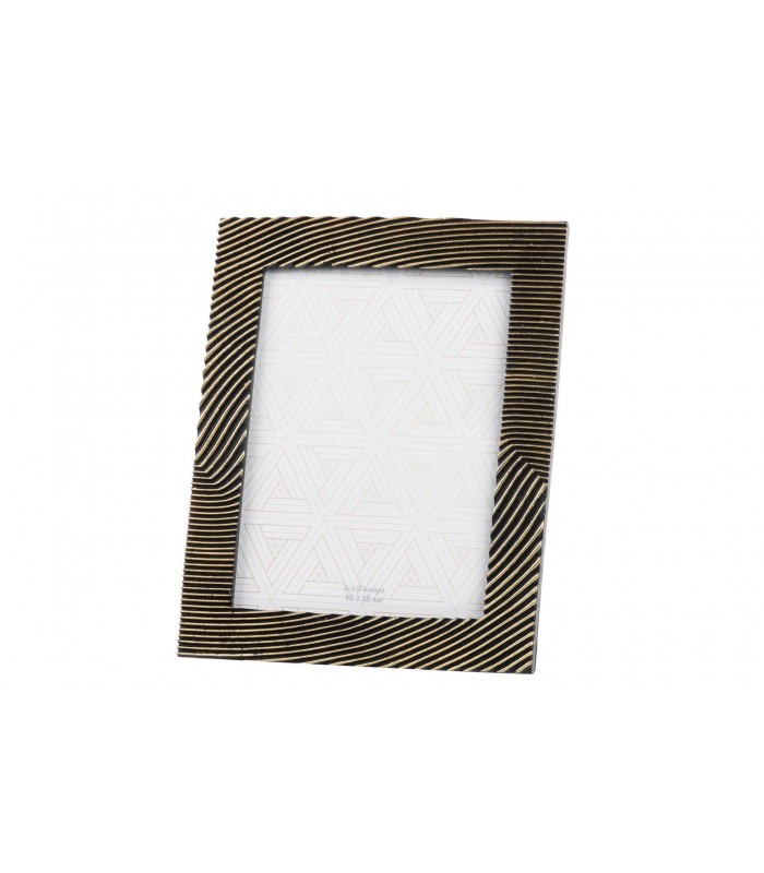 Portafotos Resina Negro/Dorado 770526/7/8