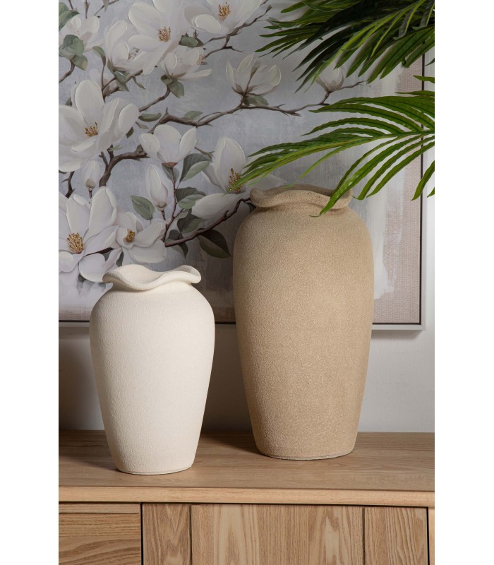 JARRON CERAMICA BEIGE 22*22*30CM 168951