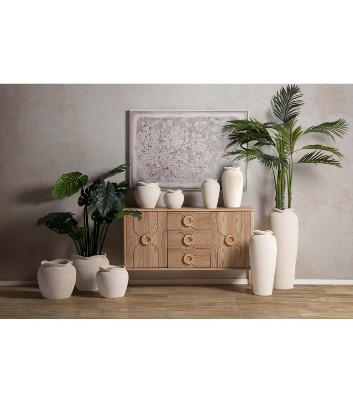 JARRON CERAMICA BEIGE 22*22*30CM 168951