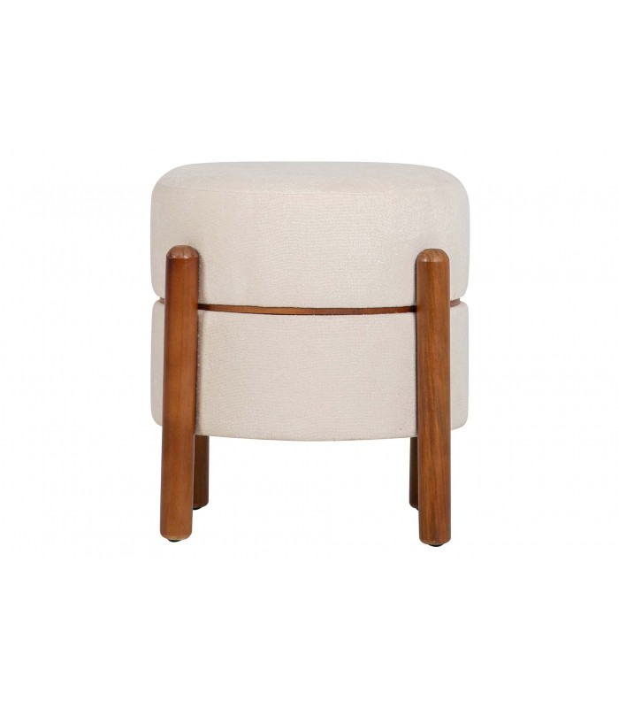 PUFF MADERA BOUCLE 40*40*45CM 367136