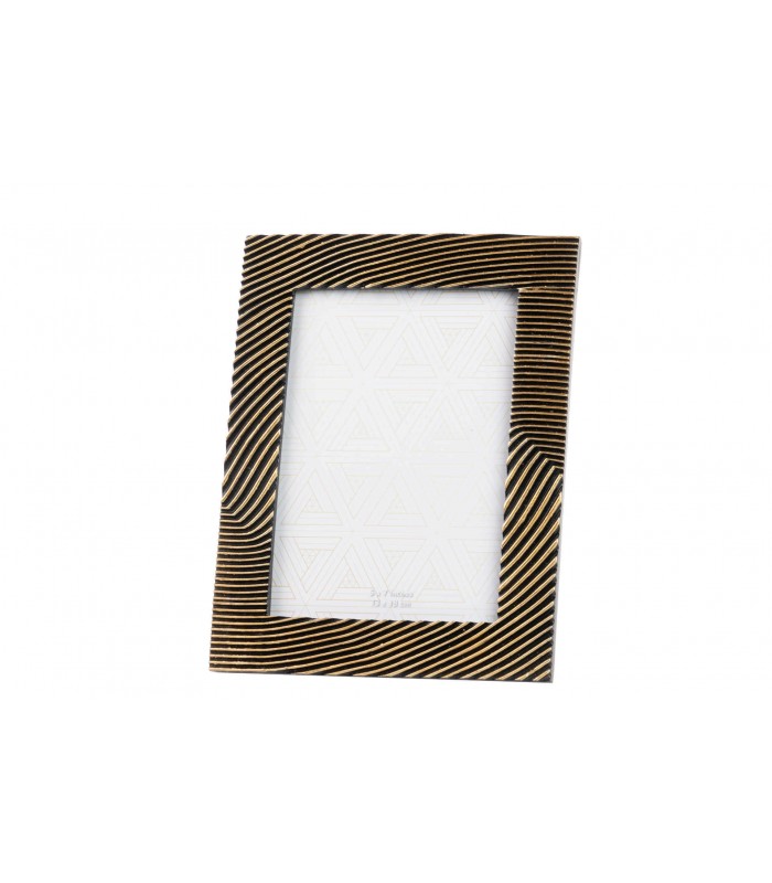 Portafotos Resina Negro/Dorado 770526/7/8