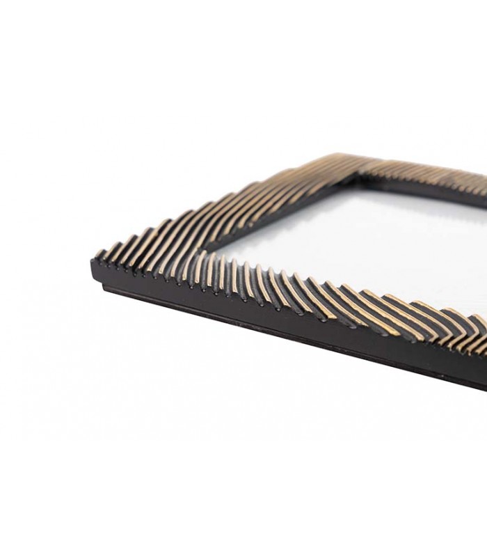 Portafotos Resina Negro/Dorado 770526/7/8