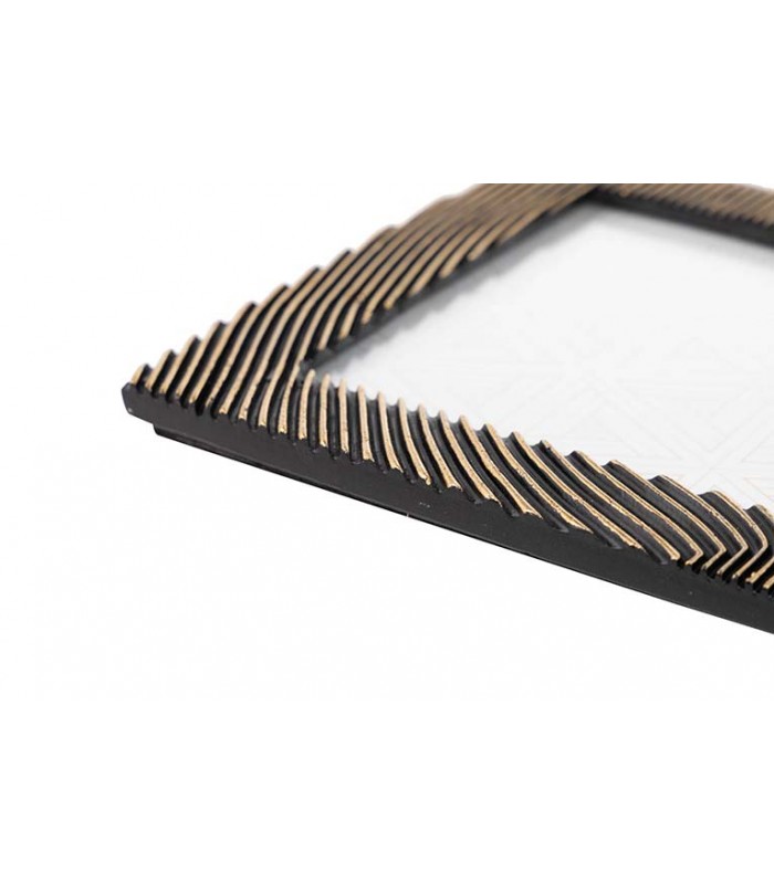 Portafotos Resina Negro/Dorado 770526/7/8