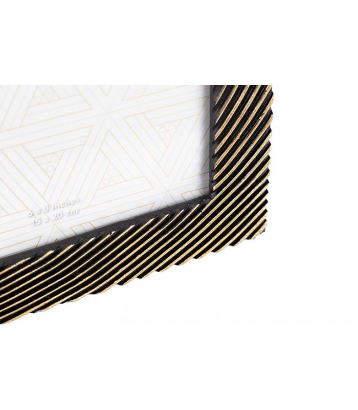 Portafotos Resina Negro/Dorado 770526/7/8