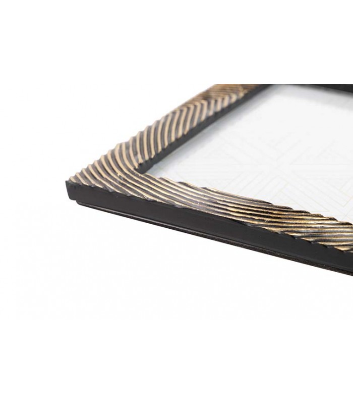 Portafotos Resina Negro/Dorado 770526/7/8