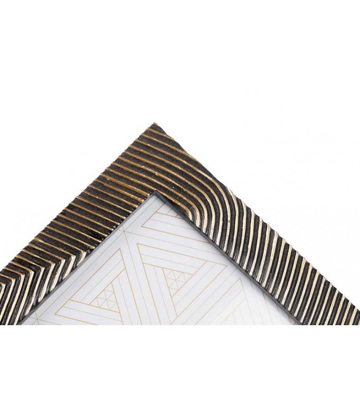 Portafotos Resina Negro/Dorado 770526/7/8