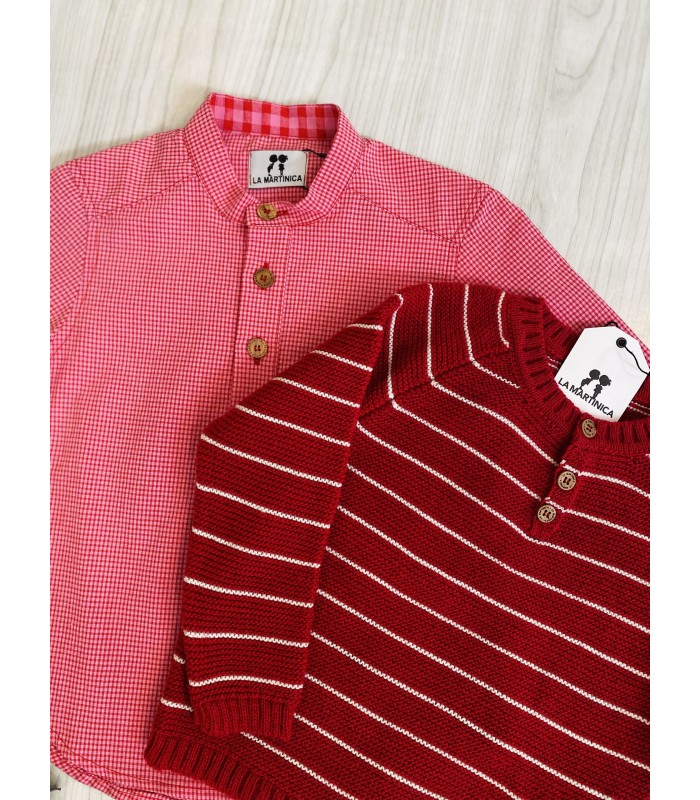 CAMISA+JERSEY PINK  RED LA MARTINICA  10118/9