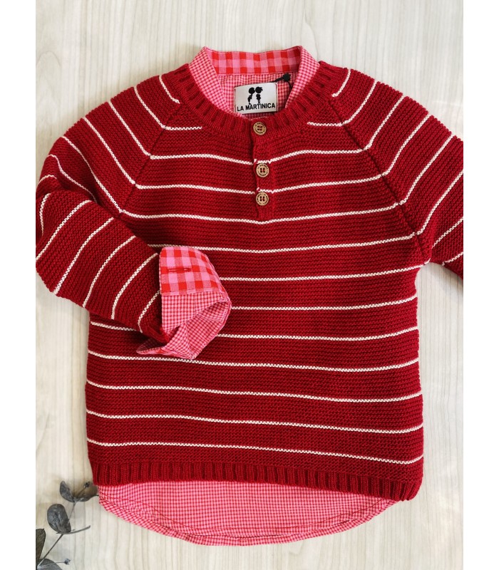 CAMISA+JERSEY PINK  RED LA MARTINICA  10118/9