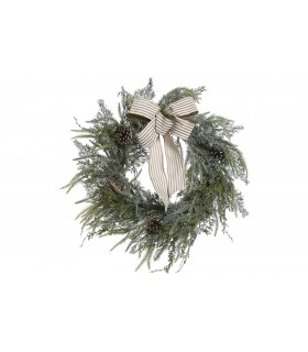 CORONA PIÑAS NEVADO VERDE 60*8*60CM NV-213992