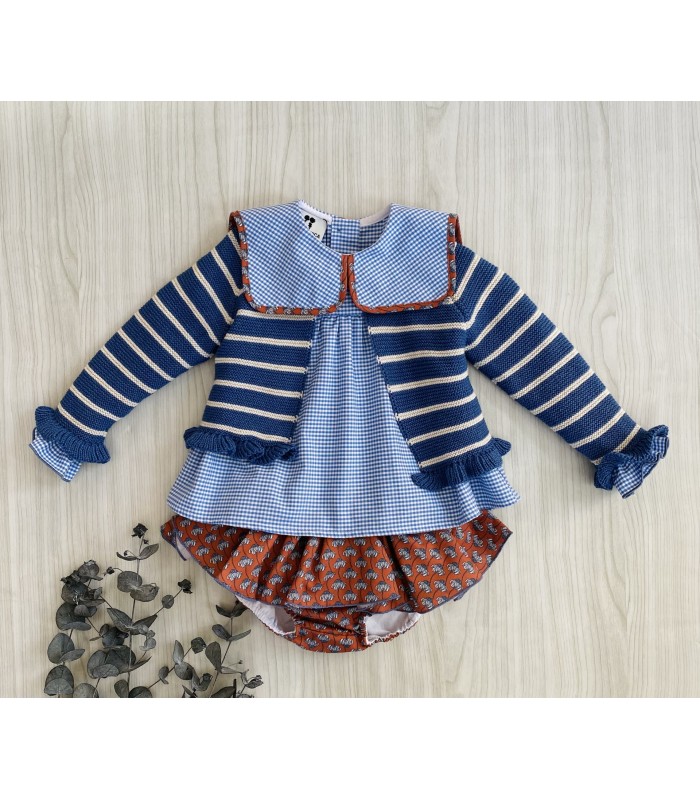 BLUSA+BRAGUITA+CHAQUETA TERRACOTA LA MARTINICA 9741/50