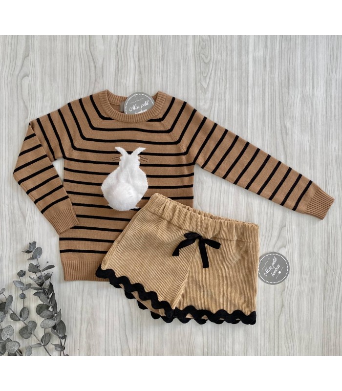 JERSEY+SHORT CONEJO MON PETIT BONBON