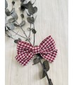 LAZO/PINZA VICHY GUINDA MON PETIT BONBON IM23275