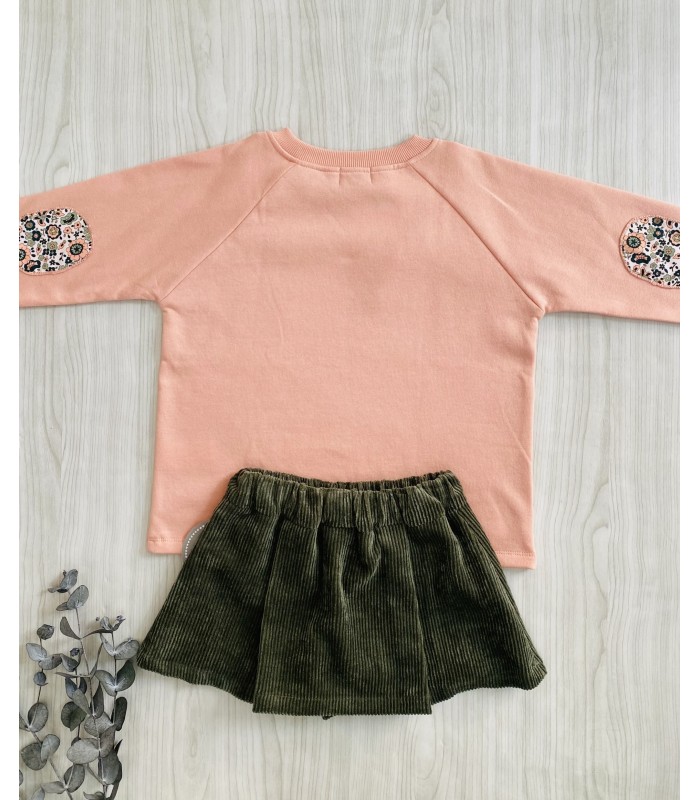 SUDADERA+FALDA PANTALON LIBERTY MON PETIT BONBON IM202/3