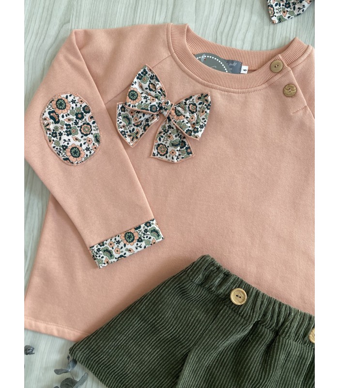 SUDADERA+FALDA PANTALON LIBERTY MON PETIT BONBON IM202/3