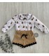 CAMISA+SHORT+JERSEY CONEJO MON PETIT BONBON