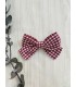LAZO/PINZA VICHY GUINDA MON PETIT BONBON IM23275