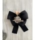 PINZA/BROCHE LAZO NEGRO CONEJO MON PETIT BONBON IM103