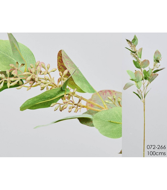 EUCALIPTO VERDE/BURGUNDY 100CM 072-266