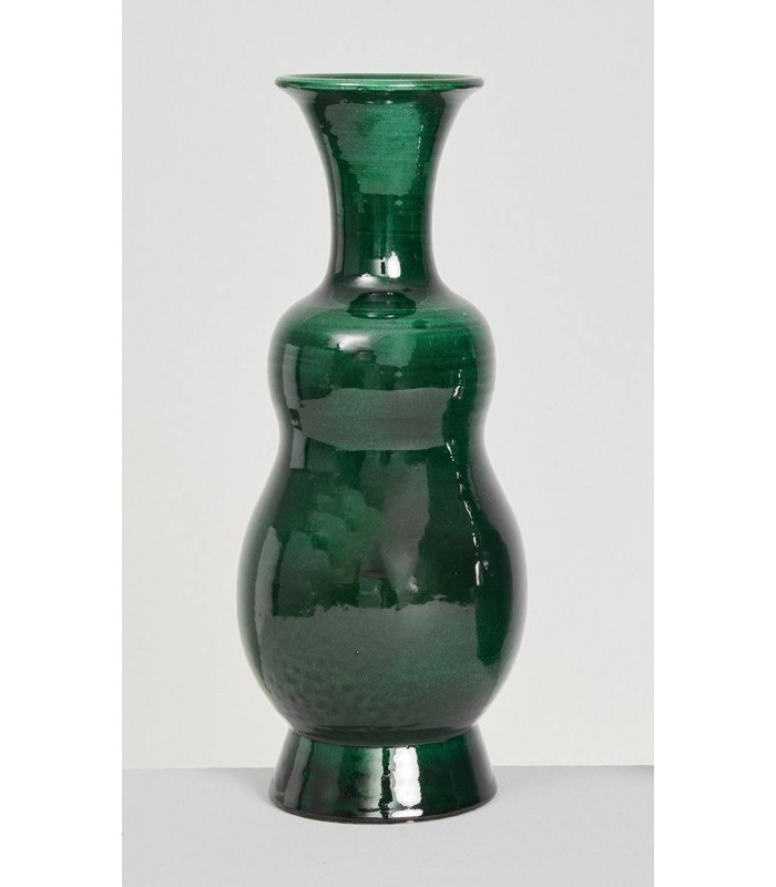 Jarrón forma Verde Vidriado 40Cm 639-192