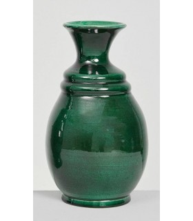 Jarrón forma Verde Vidriado 35Cm 639-193