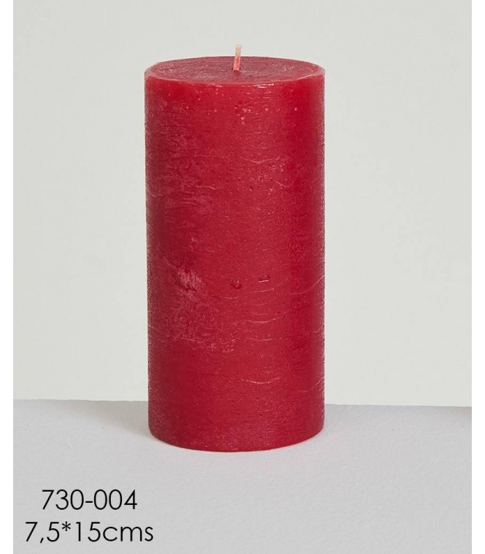 Cirio Rústico Granate 7.5*15 Cm 730-004