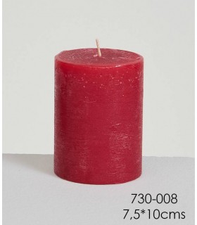 Cirio Rústico granate 7.5*10 Cm 730-008