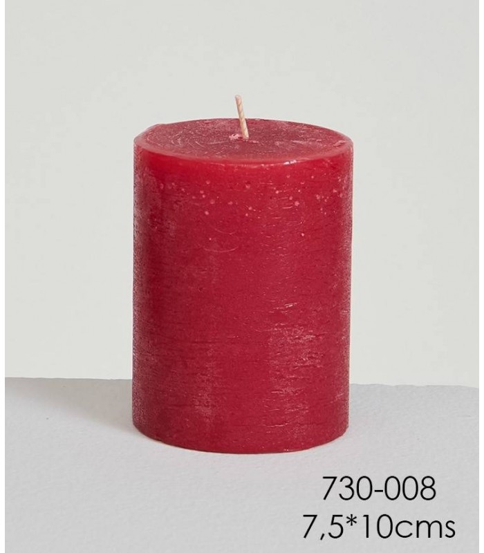 Cirio Rústico granate 7.5*10 Cm 730-008