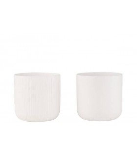 Macetero Cerámica Blanco 21*21*20Cm 28090