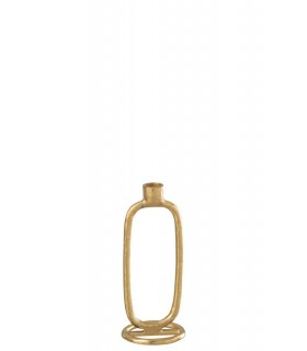 Portavelas Aluminio 10*10*24Cm 36257