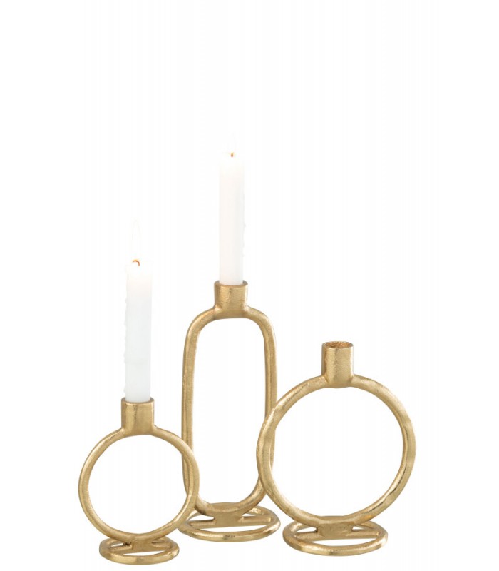 Portavelas Aluminio 15.5*10*19 Cm 36256