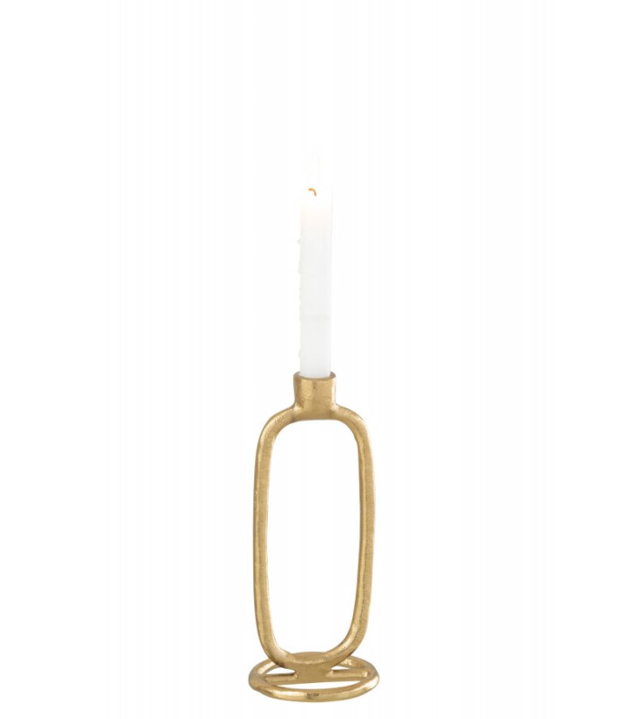 Portavelas Aluminio 10*10*24Cm 36257