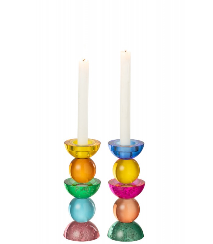 Candelabro Vidrio 8*21.5 Cm 58113