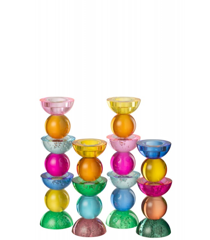 Candelabro Vidrio 8*21.5 Cm 58113