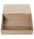 Caja Madera Decorada Rosa Flores Blancas 24x16x7cm 25104