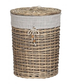 Cesto Mimbre/Algodon 38*38*46Cm DC-214670